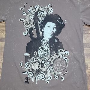 Rock & Roll Hall of Fame Authentic Jimi Hendrix Graphic Tee-shirt Size Medium